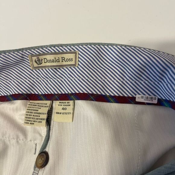Donald Ross Men Short Sz 40 Grey Classic Pockets - Picture 4 of 8